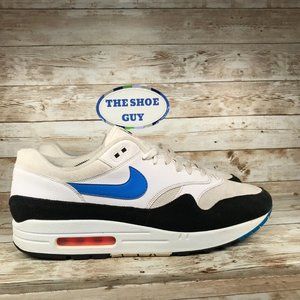 COPY - NIKE AIR MAX 1 MEN'S SIZE 13 WHITE PHOTO BLUE BLACK SNEAKERS